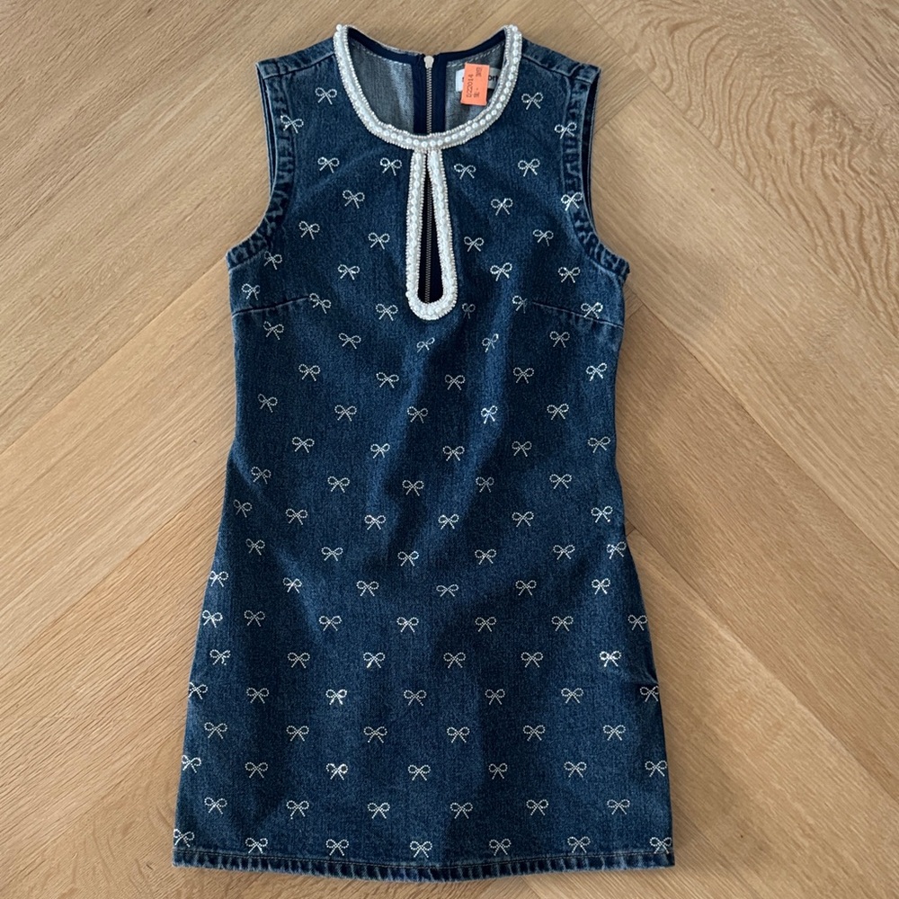 Self-Portrait Dress with Bow Design